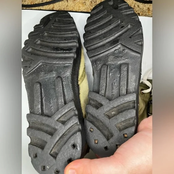 Vintage Wissart Military Canvas Gaiter Double Buckle Army Boot Size 43 - Picture 12 of 16